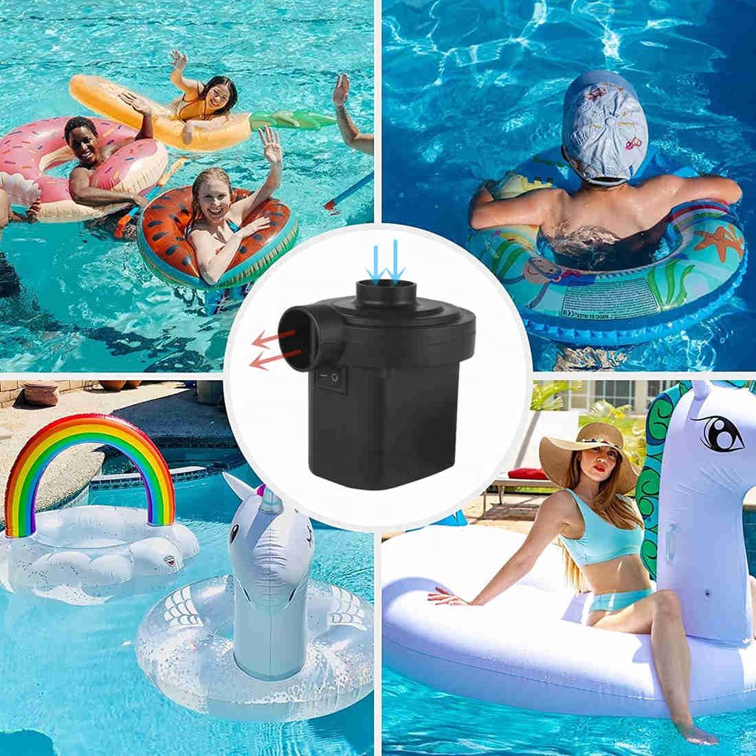 AC Electric Pump 150W Portable Inflator Deflator Quick-Fill Electric Air  Pump With Nozzles for Inflatables Pool Float Toys