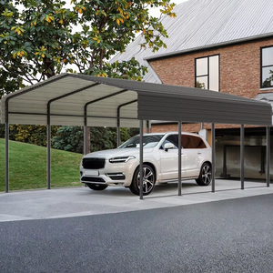 Directo de fábrica Moderno 12x20 Impermeable Independiente Heavy Duty Metal Carport Hecho en China PARA 2 AUTOS Estacionamiento al aire libre - Product Image 1