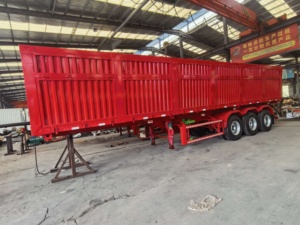 Semirremolque Volquete Lateral de Servicio Pesado Usado para Transporte de Piedra/Acero/Arena, Precio Mayorista, Carga Útil 30-100T, Camión de Carga China - Product Image 3
