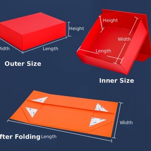 Cajas de Embalaje Plegables para Sets de Regalo, ODM, Caja de Regalo Magnética Plegable de Una Pieza, Caja de Regalo de Cartón Plegable Reciclable, Negra y Blanca - Product Image 6