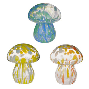 Thiết kế mới trang trí nội thất màu Leopard Glass nấm Đèn LED bảng ánh sáng trang trí đèn bàn cho phòng khách bàn ánh sáng ban đêm - Product Image 1