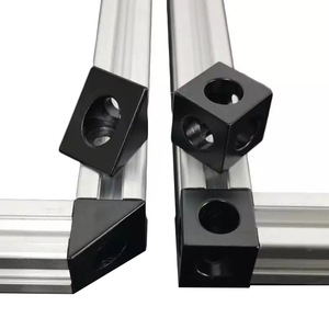 Chuangying 3D Printer Aluminum Corner <b>Bracket</b> 2020 Square Head Black Connector For 3D Printer Frame Accessories - Product Image 2