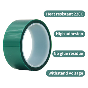 Bán buôn nhiệt độ cao rõ ràng trong suốt Silicone dính không thấm nước huỳnh quang Polyester Băng - Product Image 4