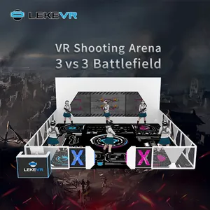 LEKE VR Theme Park 9D Realidade Virtual Multiplayer Shooting Simulator Hologate VR Free Roam Arena Space