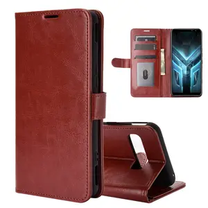 For ASUS ROG Phone 3 ZS661KS Mobile Cover Flip CaseためASUS ROG Phone3 ZS661KS Leather Phone Case Stand Case With Card Holder