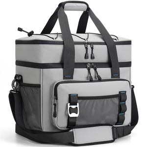 60 Cans Double-Decker Waterproof Insulated Cooler for Beach Camping Travel Picnic Large Capacity Portable Soft Sided Cooler Bag - Product Image 1