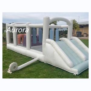 Parcours d'<span class=keywords><strong>obstacles</strong></span> Offre Spéciale pour enfants rebondissant des <span class=keywords><strong>obstacles</strong></span> sportifs gonflables de château blanc - Product Image 1