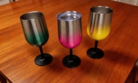 COOTTY 2026 Nuevo Vaso de Vino 2.0 con Tallo Desmontable, Copa de Vino de Acero Inoxidable con Tapa, Vaso Aislado con Tallo Desmontable de 12oz
