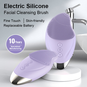 Nouveau Portable Électrique Silicone Nettoyant Pour Le Visage Étanche Peau Épurateur Vibration Masseur Visage <span class=keywords><strong>Brosse</strong></span> De Nettoyage - Product Image 2