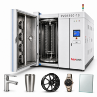 Unité de revêtement PVD multi-arc AsiaLink avec pompe PLC, machine de placage sous vide automatique pour acier inoxydable, télécommande