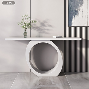 Table <span class=keywords><strong>console</strong></span> moderne simple <span class=keywords><strong>dorée</strong></span> de luxe légère Présentoir de comptoir <span class=keywords><strong>d</strong></span>'<span class=keywords><strong>entrée</strong></span> en métal élégant pour villa hôtel pour l'<span class=keywords><strong>entrée</strong></span> du salon - Product Image 2
