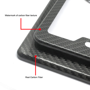 กรอบป้ายทะเบียนและท้ายแผ่นหมายเลขด้านหน้าทำจากคาร์บอนไฟเบอร์สำหรับ BMW <span class=keywords><strong>Nissan</strong></span> 350Z <span class=keywords><strong>EVO</strong></span> 8ในสหรัฐอเมริกา - Product Image 4