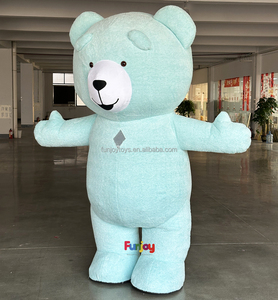 Disfraz inflable al aire libre, oso de peluche, oso de piel y oso marrón, disfraz de Mascota para caminar para adultos, disfraz de juego de rol, fiesta - Product Image 3