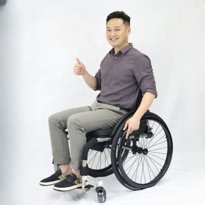 可定制运动手动轮椅重型越野钛合金碳纤维座椅高级MUNIU <span class=keywords><strong>POWER</strong></span> MN9883L - Product Image 6