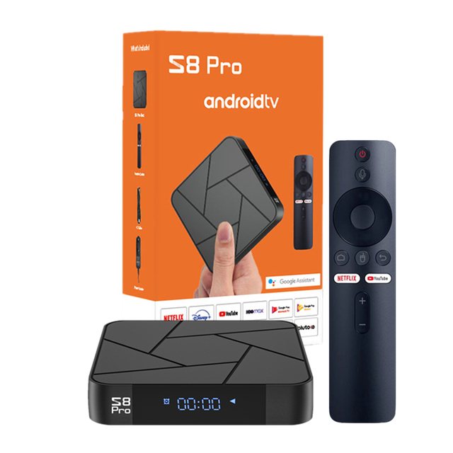 2023 New Set-Top Box S8 Pro Amlogic S905w2 ATV Android TV Box With 2.4G/5.8G Dual Wifi Voice Remote Android 11 iptv Smart Tv Box