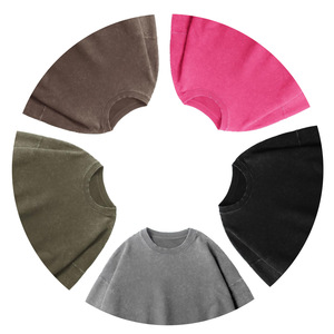 H5483 Streetwear Style Wholesale Custom 350 Gsm 100% Cotton Vintage Washed Sweatshirts Men Crewneck Sweatshirts - Product Image 2