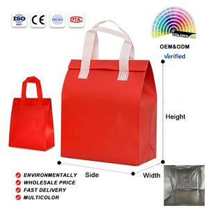 Bolsa Térmica Grande Personalizada con Logotipo, Aislada, de Tela No Tejida, con Lámina de Aluminio Ripstop - Linda Bolsa para el Almuerzo - Product Image 1