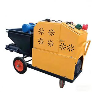 Pompe à pulvérisation de plâtre électrique robuste 220V à haute efficacité pour les travaux de construction et les applications de mortier de <span class=keywords><strong>ciment</strong></span> - Product Image 4