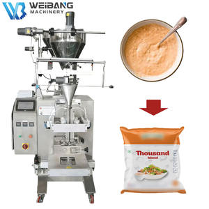 Machine d'emballage de liquides et de sauces à pompe à piston contrôlée par PLC, modèle WB-300J, directement de l'usine, pour l'emballage de sauce <span class=keywords><strong>Thousand</strong></span> Island - Product Image 1