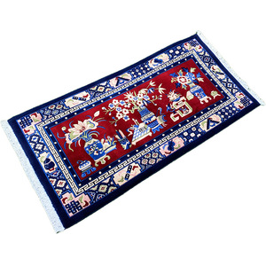 Alfombra gruesa de lana tibetana de estilo étnico denso Highland, antideslizante, 10mm de espesor, sofá para sala de estar y alfombrilla para mesa de café, par - Product Image 6