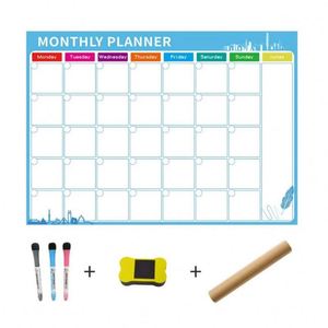 Planificador mensual magnético reutilizable personalizado del fabricante, calendario para refrigerador con imán y bolígrafo - Product Image 2