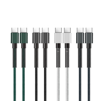 Câble USB C vers USB C 1M PD 60W Cordon de charge rapide tressé de type C compatible avec Sam Sung S23 Note 20 Pad Mac Book Air