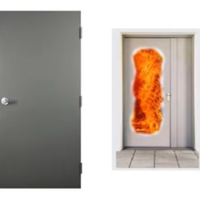 Portes en acier certifiées commerciales, résistantes au feu pendant 180 minutes, portes extérieures de haute qualité, portes en acier métalliques résistantes au feu