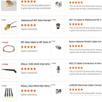 Adaptador Coaxial RF de 50 ohmios para Aplicaciones de Radiofrecuencia, Conector Coaxial SMA Hembra a MMCX Macho