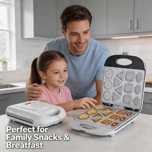 YC-59 Appareil Électrique 3-en-1 et 5-en-1 pour Sandwichs, Gaufres, Crêpes, Donuts et Gâteaux, Grille-pain Antiadhésif pour le Petit-déjeuner à Domicile - Product Image 4