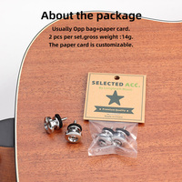 2 pièces/paire, couleur noire, boutons de sangle de guitare en métal, verrous de sangle pour guitare et ukulélé