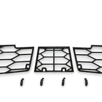 Grilles d'admission de pare-chocs avant en ABS pour NIO ES6 2023, kit 3 pièces avec clips