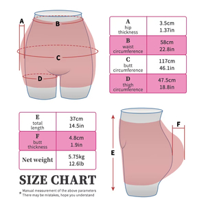 Pantalon rembourré pour fesses de 4,8 cm, rehausseur de hanches et fesses de 3,5 cm, gaine sculptante pour femmes africaines, pour une silhouette sablier, pour travestis - Product Image 4