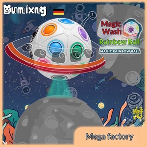 Cubo de Bolas Arcoíris, Juguete Educativo de Plástico para Niños <span class=keywords><strong>y</strong></span> Niñas de 3 a 14 Años, Fútbol de Dedos, <span class=keywords><strong>Juego</strong></span> de Destreza Mental - Product Image 3