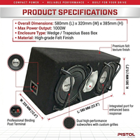 Vente en gros de caisson de basses pour voiture de 12 pouces, 12V, universel, 300W RMS, 1000W de puissance maximale, 4 ohms, pour la mise à niveau des systèmes audio de voiture, 212
