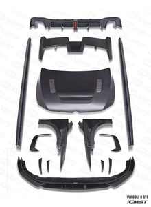 Matériau en carbone sec Runde pour Volkswagen <span class=keywords><strong>Golf</strong></span> 8 <span class=keywords><strong>GTI</strong></span> mise à niveau CMST Style Kit de carrosserie capot avant lèvre arrière diffuseur jupes latérales becquet - Product Image 6