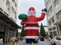 Ballon gonflable géant de Noël Père Noël en toile Oxford pour publicité extérieure de Noël, taille personnalisable, numérique