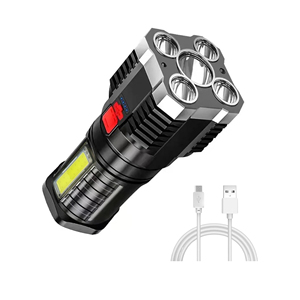 Lampe de poche de vélo d'extérieur à main légère et puissante à haute luminosité 5 modes lampe de camping torche - Product Image 4