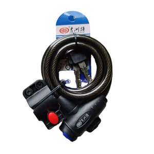 Candado de cable para bicicleta Jizhou Lock 5108, candado de alambre de acero con llaves para seguridad de bicicletas - Product Image 5