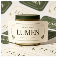 Autocollants personnalisés imperméables pour pots de bougies, étiquettes en vinyle avec logo personnalisé pour mariage, Noël, emballage de bougies, décoration