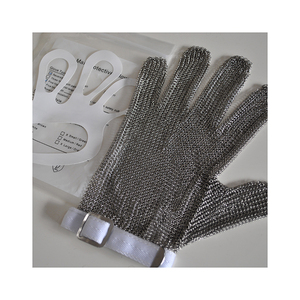 高効果保護 XS S M L XL XXL <span class=keywords><strong>XXXL</strong></span> サイズ 316L ステンレス鋼 チェーンメイル メタル ドイツ製 肉切り用手袋 - Product Image 1
