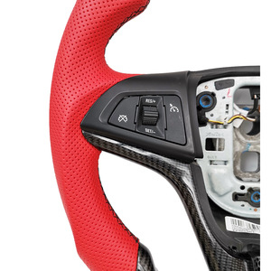 Carbon Fiber Steering <b>Wheel</b> For Toyota Prado Land Cruiser 3 <b>Spoke</b> Racing Style With Led Logo Projector - Product Image 4