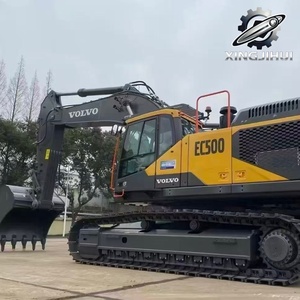 Excavatrice d'occasion Volvo EC500 de 50 tonnes, marque suédoise originale, grande excavatrice sur chenilles de taille moyenne, provenant de Suède, de seconde main - Product Image 4