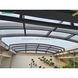 Top rated Anti uv/hujan/salju disesuaikan sunroom atap polikarbonat atap atap plastik dapat ditarik atap balkon - Product Image 3