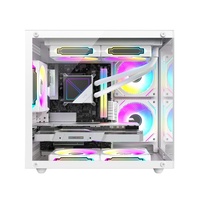 Venta al por Mayor de Cajas de PC MATX de Torre Media, Cajas de Computadora para Juegos con Cristal Templado, Carcasas para PC Gaming