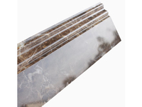 Plinthe en marbre Emperador foncé en pierre naturelle pour garniture intérieure en marbre Carrelage de sol Pièces de moulures en marbre