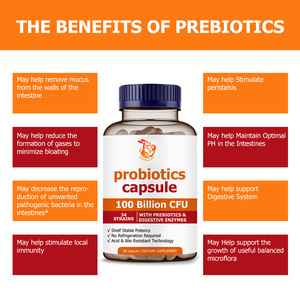 OEM ODM <b>Probiotics</b> Capsules for Women with Organic Prebiotic Complex Digestive Enzyme Complex Helps Support Intestinal Flora Cap - Product Image 3