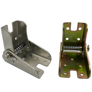 Raccords de jambe en métal articulés à 90 degrés accolades <span class=keywords><strong>d</strong></span>'<span class=keywords><strong>angle</strong></span> en acier robustes pour charnière de table pliante pour chambre à coucher bureau à domicile supermarché - Product Image 1
