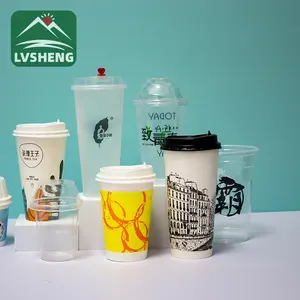 Custom copo descartavel de papel printed disposable paper cup for coffee to go