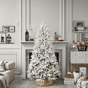 Arbre de Noël automatique autoportant d'intérieur 2026 de haute qualité avec base décorative et poudre de neige en mousse collante - Product Image 1
