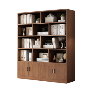Étagère à livres en bois <span class=keywords><strong>simple</strong></span> <span class=keywords><strong>de</strong></span> style moderne, gain <span class=keywords><strong>de</strong></span> place, petite bibliothèque, salon, chambre d'étudiant, rangement au sol, livres - Product Image 1